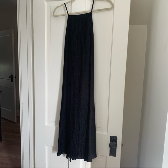 Par En Par Black Isla Linen Slip Dress - Picture 6 of 12